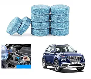Asryd Car Wiper Detergent Effervescent Tablets Auto Windshield Cleaner Glass Tablets| Better Visibility | Safer Driving | Made in India | for Hyundai Venue (10 Tablets), Sky Blue