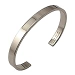 Arfasatti Bracciale Rigido in Argento 925 Massiccio Fatto a Mano in Italia