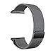 Produktbild Für Fitbit Ionic Armband Metall, KOBWA Edelstahl Milanese Loop Magnetische Ersatz Sport Mesh Strap Zubehör für Fitbit Ionic Groß, Schwarz