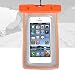 Produktbild RUHRBASIS Smartphone Outdoor Snow Bag Schnee Tasche Schutzhülle Wasserfest für Ski Reise Uralub Snowboard Rodeln Schutz vor Nässe Staub Schmutz für Wiko Robby Lenny 4 Plus View Prime XL - Orange