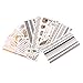 Andux Premium Metallic Temporary Tattoos 8 Sheet Pack,Waterproof Trending Top Fashion/WST-01