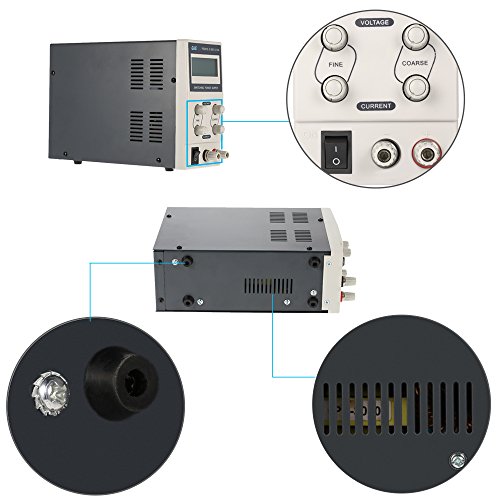 KKmoon 0-60V 0-5A 3 Digits Variable Digital Regulierte DC Ausgangsspannung Einstellbar Aktuelle LCD Anzeige EU-Stecker Schaltnetzteil - 4