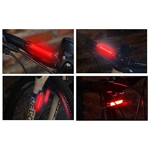 Xcellent Global USB Aufladbares Fahrrad Rücklicht hinteres Rücklicht Helm LED Licht 100 Lumen LD100R - 4