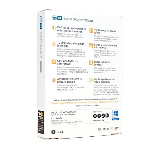ESET Smart Security Premium   USB 16 GB con sistema de rescate