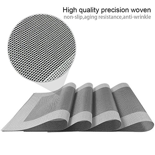 JoHome Tischsets (8er Set) Tabellenplatzmatten Waschbare Vinyl Platzsets 45 * 30cm - 7