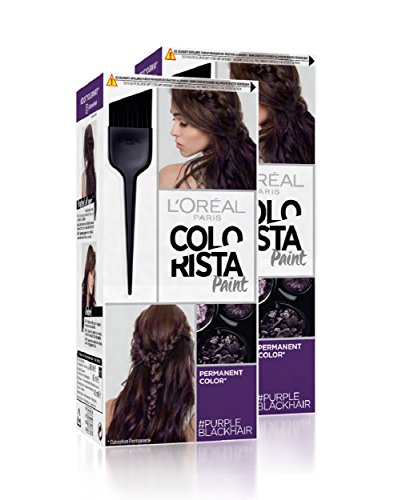 L'Oréal Paris - Colorista Paint - Coloration Permanente Noir-Violet 3.16 - Lot de 2