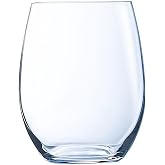 Arcoroc Vina, Set of 6 Glass Cups, 36 cl, Durable, Dishwasher and Microwave Safe, Stackable, Transparent | Transparente, Vidr