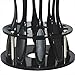 Tonsee 10 Hole Oval Makeup Brush Holder Drying Rack Organizer Cosmetic Shelf Tool (Black)