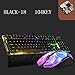 Produktbild Mechanische Gaming-Tastatur Tastatur Tastatur Cafés Büro Tastatur Gaming-Tastatur Laptop-Tastatur wassergekühlte Design LED-hintergrundbeleuchtete Tastatur Tastatur mit Kabel USB 2.0 High-End-Computer-Peripheriegeräte wasserdichte Tastatur 87 / 104KEY grüne Achse Tastatur / schwarz Achse / Tee-Achse / Rot-Achse ( farbe : BLACK-18 )