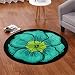 Produktbild HONGHAI Teppich Teppich Wohnzimmer Couchtisch Kleine Runde Tisch Teppich Wohnzimmer Schlafzimmer Nachtdecke Garderobe Hängesessel Computer Swivel Bodenmatte (Farbe : Blue, größe : 160CM*160CM)