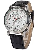 EASTPOLE Herren Uhr Quarz Kunstleder Armband Sch?ne Armbanduhr PHN060