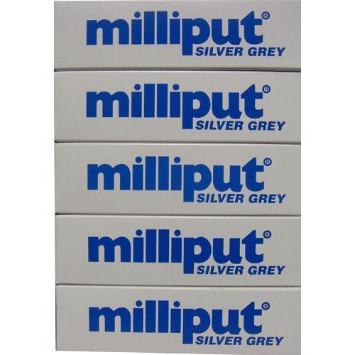 Milliput Epoxy Putty - Silver Grey 113.4g Kit - 5pk by Milliput ( MB Fibreglass )