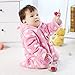 Arrowhunt Baby Lovely Heart Outfits Warm Fleece Velvet Rompers Pink 6-9M