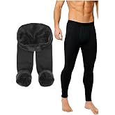 EMBA KORSE Erkek Termal Tayt, Siyah, İ&ccedil;i Peluş Kaplı, Y&uuml;ksek Bel, Kışlık, Dar Kesim, G&uuml;nl&uuml;k Aktivite İ&ccedil;in, Polyester