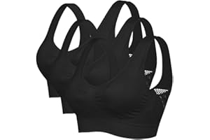 Litthing 1/2/3Pcs Sujetador Deportivo para Mujeres, Cómodos Suave y Bra Deporte sin Costuras Almohadillas Extraíbles, para Yoga Fitness Run Ejercicio