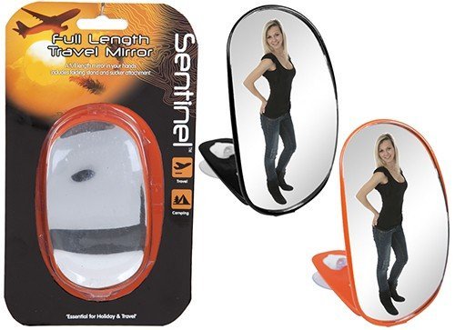 King of Flash Summit - Sentinel Hand Held Full View Mirror - 2 Asst Colours - Orange
