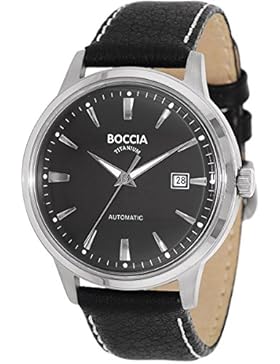 Boccia Herren-Armbanduhr Analog Automatik Leder 3586-02