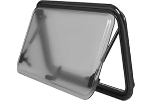 NADINEDUTOL Finestra per roulotte, finestra laterale per camper e camper, finestra con spinta esterna, con tenda avvolgibile integrata e zanzariera per roulotte, furgone, camper (700 x 400 mm)