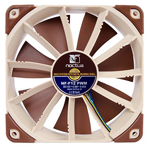 Noctua NF-F12 PWM, Ventilador Silencioso, 4 Pines (120mm, Marrón)