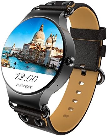 MTK6580 ROM 8G+RAM 512MB 3G WIFI Android 5.1 Smartwatch - kingwear All-In-One Smart Watch With Nano SIM Card Slot GPS Camera Heart Rate Monitor