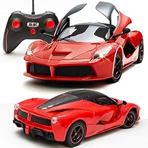 Ramus Metal Die Cast Car Toy 1:32 Scale Luxury Car Model Collection Friction Power Pull Back Sound & Light Toys Car Vehicle 3+ Years Old Ferrari J50 Sport Racing Car For Kids With Best Birthday Gift For Kids (feerari)