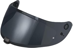 VCOROS Helmvsier für C70 FG-17 IS-17,Motorradhelm Visier,Motorrad Windschutz Helm Objektiv Visier Vollgesichts,Motorradhelm Zubehör Ersatz (Schwarz)