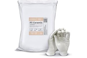 Plâtre/Poudre de moulage blanc, durcissement rapide à l’air, inodore, structure fine, moulage d’objets décoratifs (3 kg)