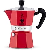 Bialetti 0004943 Moka Express Espresso Kahve Pişiricisi 6 Kişilik Rossa, Kırmızı