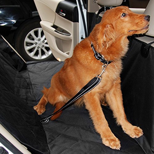 Autoschondecke für Hunde Rückbank Sitzbezug Auto / kofferraumschutzdecke mit Seitenschutz für Hund / Rücksitzbezug Comfort / Schwarz Wasserdicht / Für Auto SUV - 9