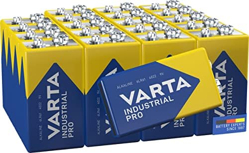 VARTA Pile 9V, Confezione da 20, Industrial Pro, alcaline