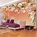 Produktbild Weaeo Moderne Mode Wandbild Floral Foto Glitter Tapete Moderne Wohnkultur Tapete Personalisierte Für Wohnzimmer Sofa Kulisse-200X140Cm