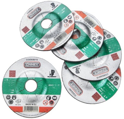Connex COX938016 Trennscheibe Stein, DSA zertifiziert, Ø 125 mm, 5 Stück