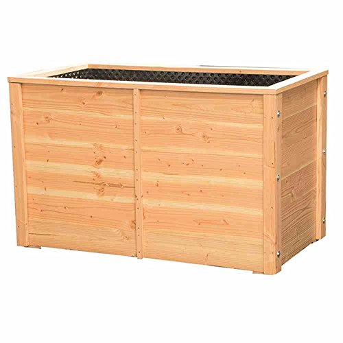 Preisvergleich Produktbild Siena Garden Hochbeet, Pflanzkasten, Frühbeet, Noppenfolie 110x59x80 cm, Douglasienholz, braun, Artikel 437133