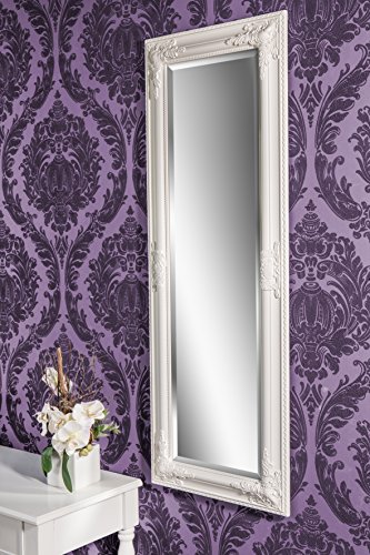 Schmaler Wandspiegel weiß Barock CORA 110 x 40 cm - 3