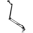 Acelectronic Desktop Mic Studio Microphone Suspension Boom Scissor Arm Stand Holder /Shock Mount/ Adjustable