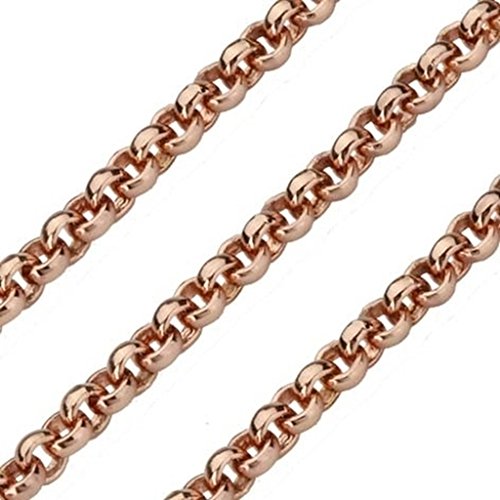 Quoins Halskette QK-ER1-45 Damen Kette Edelstahl rose 45 cm
