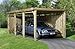 Produktbild Carport 617 - Aus- führung: Gr. 2, Sockelmaß: 294 x 591 cm, Maß incl.- Dachüberst.: 322 x 612 cm, Grundfläche: 17,38 m², Rauminhalt: 39,97 m³, Gewicht: 312 kg