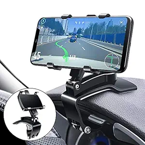 CEUTA Car Phone Holder Mount, Mobile Phone Holder for Car 360 Degree Rotation Dashboard Clip Mount Car Phone Stand Car Dashboard Universal Mobile Phone Stand ( Black )