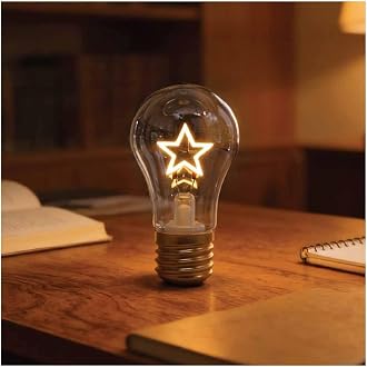 Timalfi EDDY Rechargeable Edison Bulb Lamp with Glowing...