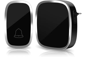 Vegena dzwonek do drzwi zewnętrznych, wodoszczelny, 36 melodii, 4 poziomy głośności, wtyczka do gniazdka elektrycznego