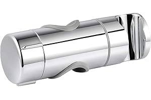 Universal Handbrause Halterung, Joyoldelf verstellbar Brausehalter, 90° Flexibel drehbar Duschhalterung für Slide Bar 19-25 mm Außen Durchmesser, ABS Grade Kunststoff, Verchromt