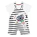 Bluezoo Kids Baby Boys' Striped Monkey Dungarees And T-Shirt Set 18-24 Months