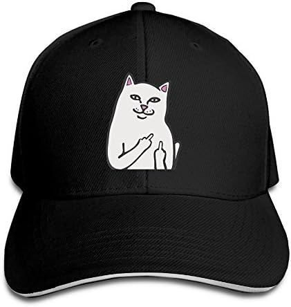 Pro-Style Funny Humor RIPNDIP CAT Sandwich Peak Hats Adults Cap