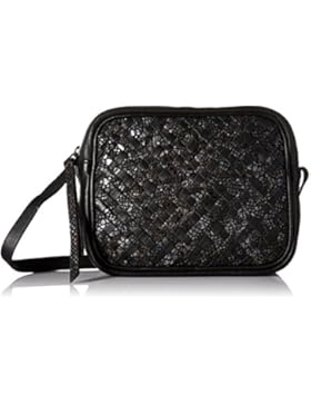 Liebeskind Berlin Damen Tampa Cosnwe Umhängetasche, Schwarz (Oil Black), 7x15x20 cm
