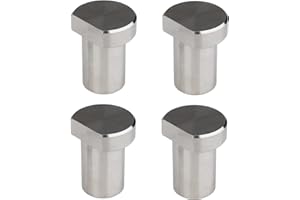 JREHUIG 4 sztuki haczyków na ławkę Bench Dog 20 mm, stop aluminium, do mocowania otworów dla psa, do T-Track, stołu do obróbki drewna, narzędzia do strugania, akcesoria do otworu dla psa 20 mm, kolor srebrny