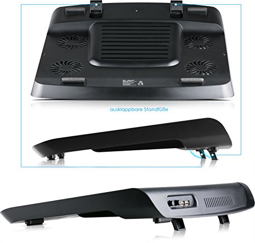 NOTEBOOK LAPTOP KÜHLER COOLER STÄNDER- 5 x LÜFTER – 2 x USB – 10 – 17″ ZOLL - 2