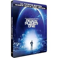 Ready Player One - Edition limitée Steelbook - Blu-ray 4K HDR + Blu-Ray 3D + Blu-ray + Digital copy
