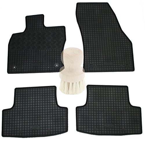 Preisvergleich Produktbild ZentimeX Z799808 Gummifußmatten fahrzeugspezifisch mit Reinigungsbürste