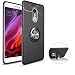 Produktbild Hülle Xiaomi redmi note 4,Silikonhülle Xiaomi redmi note 4,SaKuLa Neu Original Xiaomi redmi note 4 Handyhüllen mit Metall 360 Rotation Verstellbarer Ring Grip Halter Ständer Personalized Design Kompatibel mit Magnetischer Autohalterung,Ultradünnen Slim Fit Stoßdämpfung Silikon Stoßfänger Tasche Handytasche Etui Bumper Soft Flexible TPU Smartphone Schutzhülle Case Cover Handycover für Xiaomi redmi note 4-Schwarz