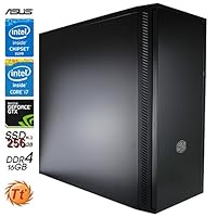 SNOGARD Silent Gaming PC incl. Windows 10 | Intel Core i7-7700K, 8GB Nvidia Geforce GTX1080 ,16GB DDR4 RAM, 256GB M.2 SSD + DVD±RW • Gaming-PC Komplett System | Custom Desktop PC Gamer Computer